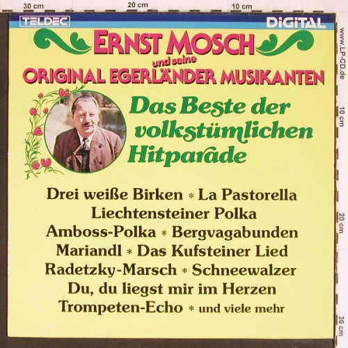 Mosch,Ernst & seine Orig.Egerländer: Das Beste der volkstümlichen Hitpar, Teldec(6.26189), D, Ri, 1985 - LP - Y7564 - 5,00 Euro