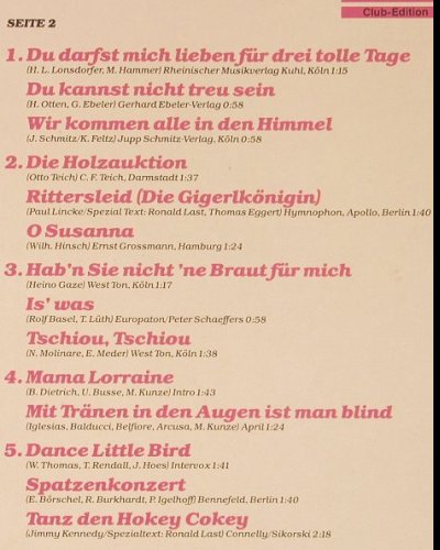 Last,James: sing mit-Laß die Puppen Tanzen, Polydor(29 783 8), D, Club Ed, 1982 - LP - Y7570 - 6,00 Euro