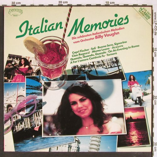 Vaughn,Billy: Italian Memories, Arcade (ADE G 134), D, 1981 Typ: LP Best.-Nr.: Y7661 Preis: 6,00 Euro