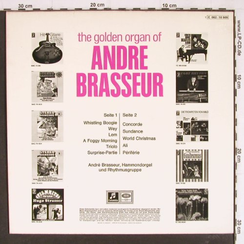 Brasseur,Andre: The Golden Organ Of-Vol.2, EMI/Columbia (C 062-10 509), D, 1971 Typ: LP Best.-Nr.: Y7681 Preis: 7,50 Euro
