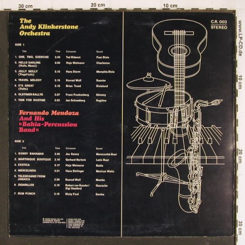 Klinkerstone,Andy - Orch./Fernado: Mendoza & h.Bahia-Percussion Band, Conny Records (C.R.003), D Typ: LP Best.-Nr.: Y7738 Preis: 9,00 Euro