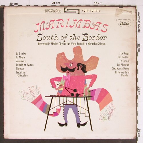 Marimba Chiapas: Marimbas-South of the Border,instr., Capitol(ST 10358), US,m-/VG+,  - LP - Y7802 - 5,00 Euro