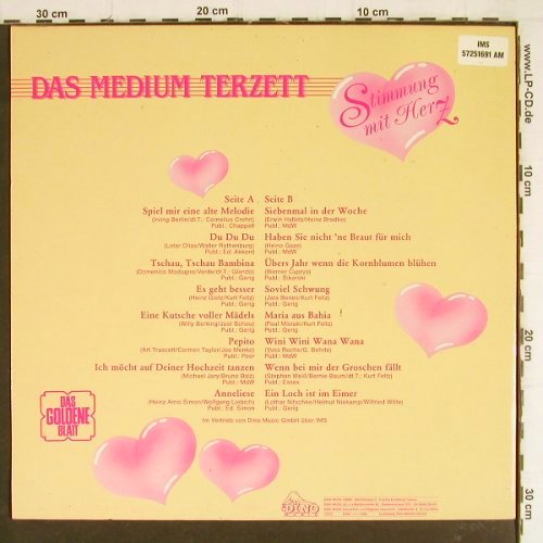 Medium Terzett: Stimmung mit Herz, Dino/Das Goldene Blatt(LP 1691), D, 1988 - LP - Y7806 - 5,00 Euro