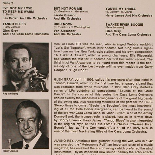 V.A.Big Bands International 1: Swing Big Band-V. Alexander..G.Gray, Capitol(SMK 74 280), D,  - LP - Y7820 - 6,00 Euro