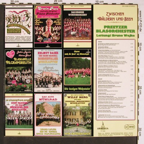 Preetzer Blasorchester: Zwischen Wäldern und Seen, Arminia (SRI 5086), D, 1988 Typ: LP Best.-Nr.: Y787 Preis: 9,00 Euro