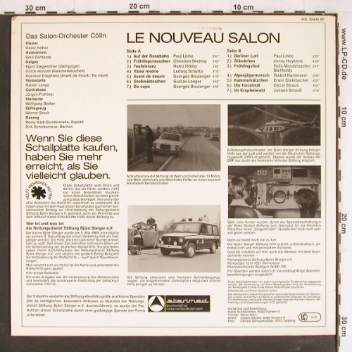 Salonorchester Cölln: Le Nouveau Salon, Aulos/Sterimed (AUL 30444 SF), D Typ: LP Best.-Nr.: Y7882 Preis: 7,50 Euro