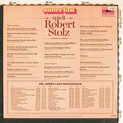 Last,James: spielt Robert Stolz, Polydor Hör Zu-Ed.(2371 768), D, 1977 - LP - Y7948 - 6,00 Euro