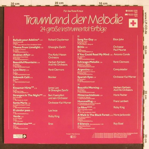 V.A.Traumland der Melodie: Clayderman..Roy Etzel,Foc,(Instrum), Rotes Kreuz/Phonogr. (6686 035), D Typ: 2LP Best.-Nr.: Y8077 Preis: 5,00 Euro