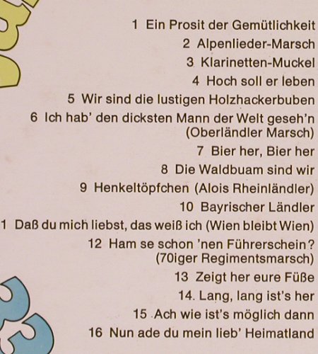 Lustig,Fritz  und seine Musikanten: 33 x singt alles mit (instrumental), tt Rec.(HSP 395), D,  - LP - Y8197 - 5,00 Euro