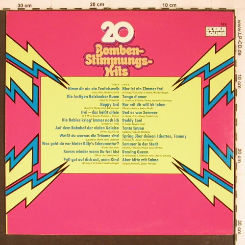 V.A.20 Bomben-Stimmungs-Hits: u.a.Daddy Cool, Dancing Queen..., Clear Sound(529), D,  - LP - Y8204 - 3,00 Euro