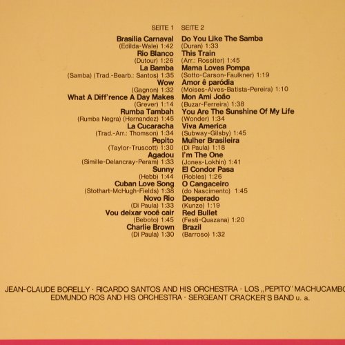 V.A.Gordon's Party: J..C.Borelly.. Serg.Crackers Band, Gordons/Tedec (66.21475), D, Foc, 1977 Typ: LP Best.-Nr.: Y8749 Preis: 7,50 Euro
