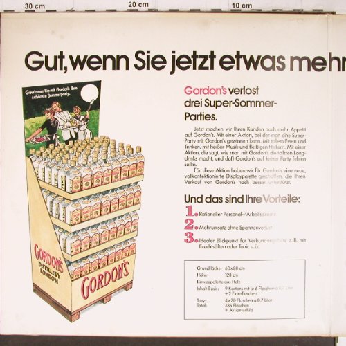 V.A.Gordon's Party: J..C.Borelly.. Serg.Crackers Band, Gordons/Tedec (66.21475), D, Foc, 1977 Typ: LP Best.-Nr.: Y8749 Preis: 7,50 Euro