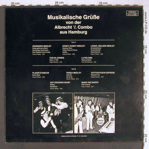 Albrecht % Combo: Musikalische Grüße aus Hamburg, Pete, singn. (66.21 825-01), D,Folge 1 Typ: LP Best.-Nr.: Y8912 Preis: 6,00 Euro