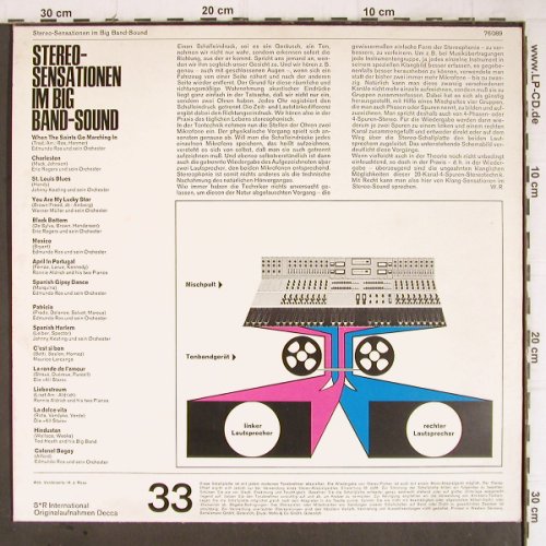 V.A.Stereo-Sensationen: im Big Band-Sound,Ed.Ros,Keating, S*R (76 089), D Typ: LP Best.-Nr.: Y8921 Preis: 6,00 Euro