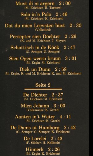 Erichsen: must di ni argern, Erichsen Musik (66-23270), D, 1983 Typ: LP Best.-Nr.: Y8997 Preis: 7,50 Euro