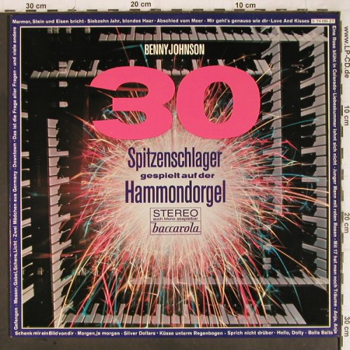 Johnson,Benny: 30 Spitzenschlager a.d.Hammondorgel, Baccarola (S 74189 ZT), D Typ: LP Best.-Nr.: Y9112 Preis: 6,00 Euro