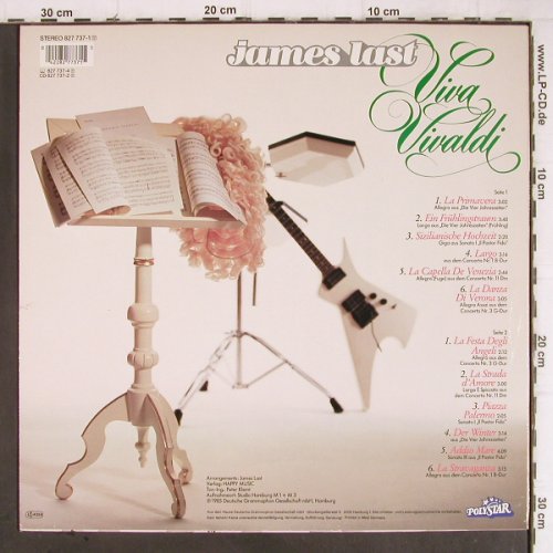 Last,James: Viva Vivaldi, Polystar(827 737-1), D, 1985 - LP - Y9124 - 5,00 Euro