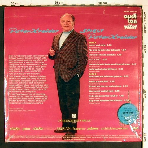 Kreuder,Peter: Immer und Ewig,instr. FS-New sealed, Auditon (909-2-121103), D, 1973 Typ: LP Best.-Nr.: Y9180 Preis: 7,50 Euro