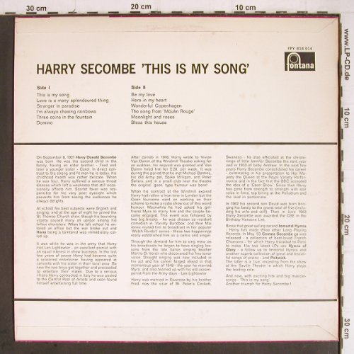 Secombe,Harry: This Is My Song, Fontana(FPY 858 014), NL, Ri, 1967 - LP - Y9219 - 6,00 Euro