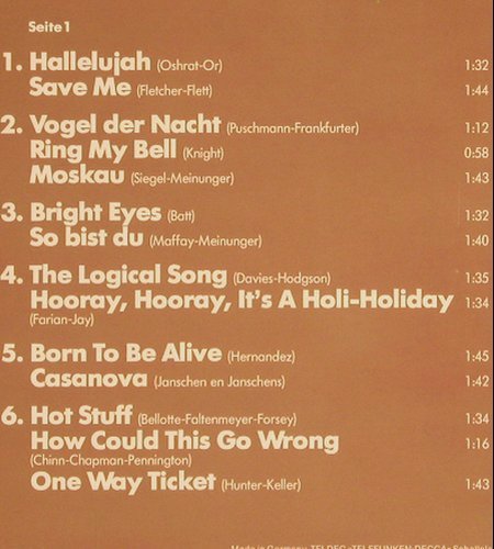 Schau,Michael: Top Hits Im Party-Sound, Telefunken(6.24189 AM), D, 1980 - LP - Y9436 - 6,00 Euro