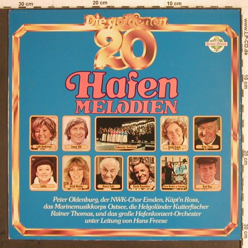 V.A.Die Goldenen 20 Hafen Melodien: Hans Freese... Peter Oldenburg, Heimat-Melodie (PL 29727), D, 20 Tr., 1980 Typ: LP Best.-Nr.: Y9506 Preis: 5,00 Euro