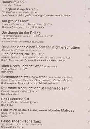 V.A.Die Goldenen 20 Hafen Melodien: Hans Freese... Peter Oldenburg, Heimat-Melodie (PL 29727), D, 20 Tr., 1980 Typ: LP Best.-Nr.: Y9506 Preis: 5,00 Euro