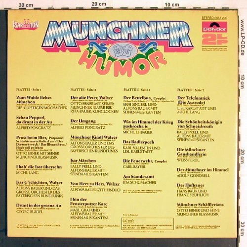 V.A.Münchener Humor: 3 Lustigen Moosbacher..Otto Ebner&., Polydor (2664 203), D, Foc Typ: 2LP Best.-Nr.: Y9562 Preis: 6,00 Euro