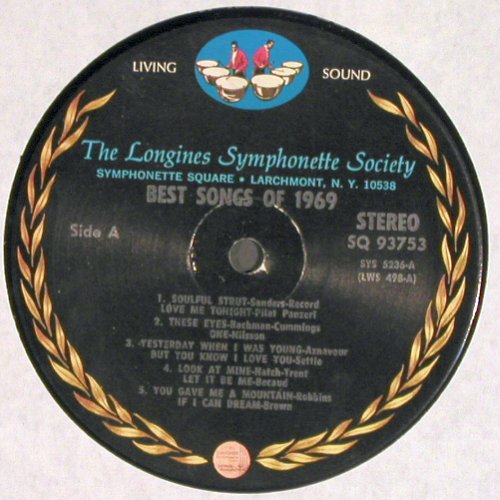 Longines Symphonette Society: A Longines Symphonette, Coll.Ed., Living Sound(SQ 93753), US, 1969 - LP - Y9691 - 7,50 Euro
