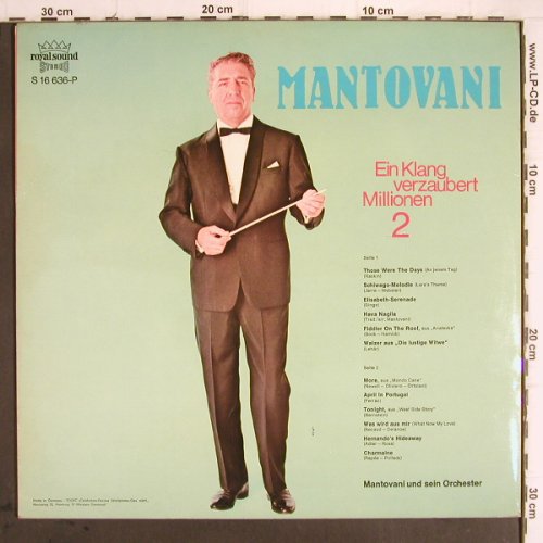Mantovani: Ein Klang Verzaubert Millionen 2, Decca(S 16 636-P), D, Foc,  - LP - Y9740 - 6,00 Euro