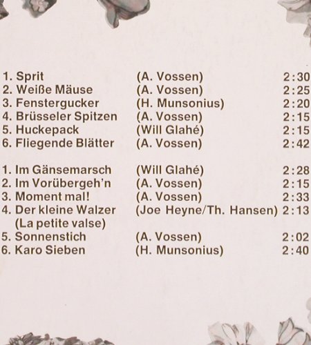 Vossen,Albert: Fröhliche Akkordeon Klänge, Cornet (16 003), D Typ: LP Best.-Nr.: Y9838 Preis: 5,00 Euro