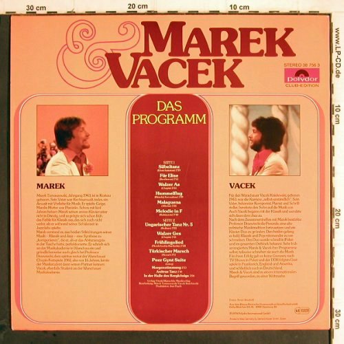 Marek & Vacek: Das Programm, Polydor(38 756 3), D, Club Ed, 1978 - LP - Y9840 - 6,00 Euro