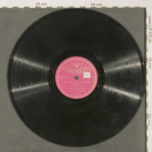 Fischer,Ernst mit s.Solisten: Drei verliebte Mädchen,vg+/NoCover, Polydor(48 257), D, 1943 - 25cm - N15 - 4,00 Euro