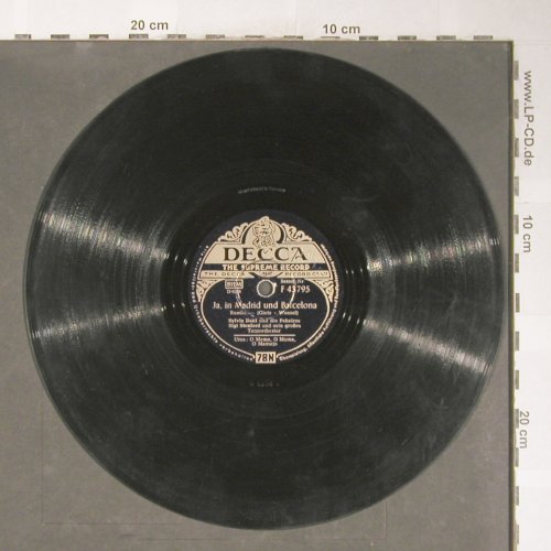 Dahl,Sylvia & d.Peheiros: Ja, In Madrid und Bardelona, Decca(F 43 795), D, VG+,  - 25cm - N196 - 4,00 Euro