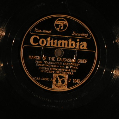 Muscant,Joseph and his Concert Orch: March of t.Caucasian Chief/ Juggler, Columbia (J 1943), Japan Typ: 25cm Best.-Nr.: N107 Preis: 7,50 Euro