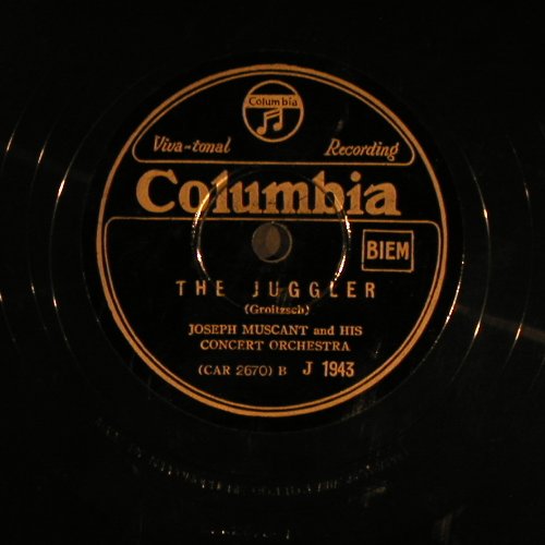 Muscant,Joseph and his Concert Orch: March of t.Caucasian Chief/ Juggler, Columbia (J 1943), Japan Typ: 25cm Best.-Nr.: N107 Preis: 7,50 Euro