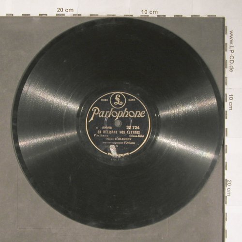 Barancey,Odette: En Relisant vos Lettres, Parlophone (22 724), F Typ: 25cm Best.-Nr.: N109 Preis: 5,00 Euro