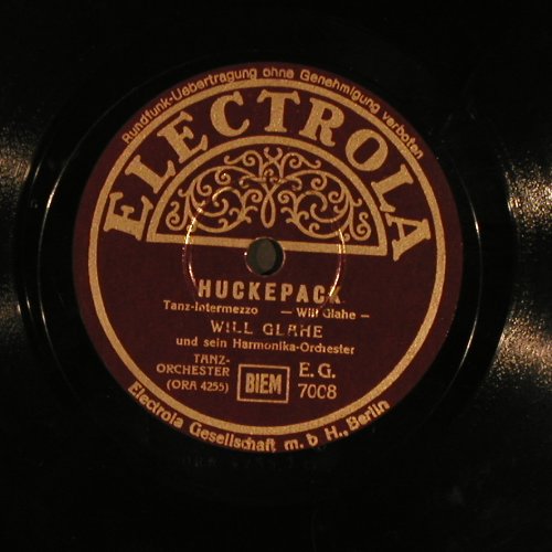 Glahe,Will  und sein Harm.Orchester: Huckepack/Favorit, Electrola (EG 7008), D,vg+ Typ: 25cm Best.-Nr.: N114 Preis: 4,00 Euro