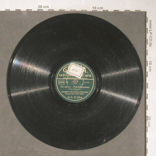 Jungherr's Accordeon-Melodiker: Struppi, Fox Interm./Schelmenaugen, Gloria (G.O.41 239), D,vg+ Typ: 25cm Best.-Nr.: N120 Preis: 4,00 Euro