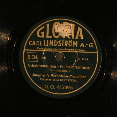 Jungherr's Accordeon-Melodiker: Struppi, Fox Interm./Schelmenaugen, Gloria(G.O.41 239), D,vg+,  - 25cm - N120 - 4,00 Euro