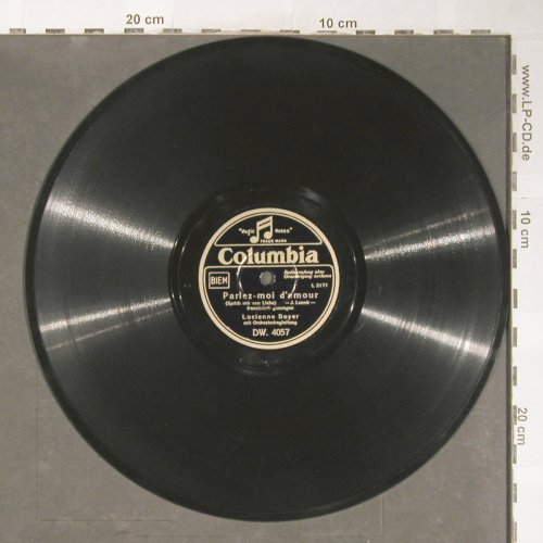 Boyer,Lucienne: Dans la fumée/Parlez-moi d'amour, Columbia (DW 4057), D,vg+ Typ: 25cm Best.-Nr.: N189 Preis: 5,00 Euro