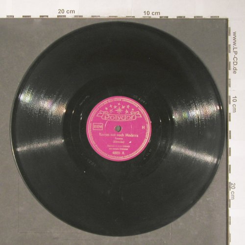Geczy,Barnabas von: Komm mit nach Madera, Polydor (48 851), D,vg+, 1952 Typ: 25cm Best.-Nr.: N243 Preis: 4,00 Euro