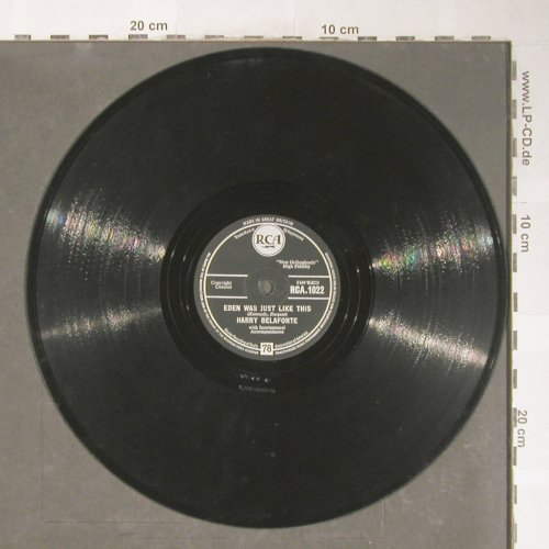 Belafonte,Harry: Mary's Boy Child / Eden was just.., RCA(RCA.1022), UK, VG+,  - 25cm - N245 - 5,00 Euro