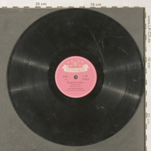 Hula Hawaiian Quartett: Vaya Con Dios, vg+, Polydor (49 082), D, 1953 Typ: 25cm Best.-Nr.: N26 Preis: 3,00 Euro