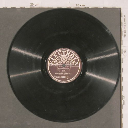 von Geczy,Barnabas: Zigeunerweisen 1-2,(Sarasaste), Electrola (EG 3295), D Typ: 25cm Best.-Nr.: N295 Preis: 5,00 Euro