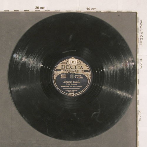 Mantovani: Swedish Rhapsody / Jamaican Rumba, Decca (F 43 666), D,vg+ Typ: 25cm Best.-Nr.: N316 Preis: 4,00 Euro