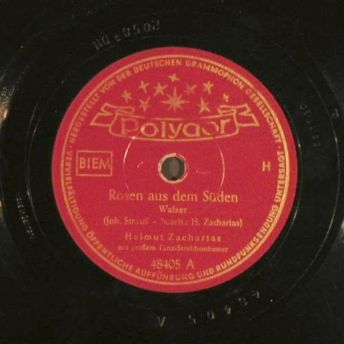 Zacharias,Helmut: Rosen aus dem Süden, Polydor (48 405), D, 1950 Typ: 25cm Best.-Nr.: N338 Preis: 5,00 Euro
