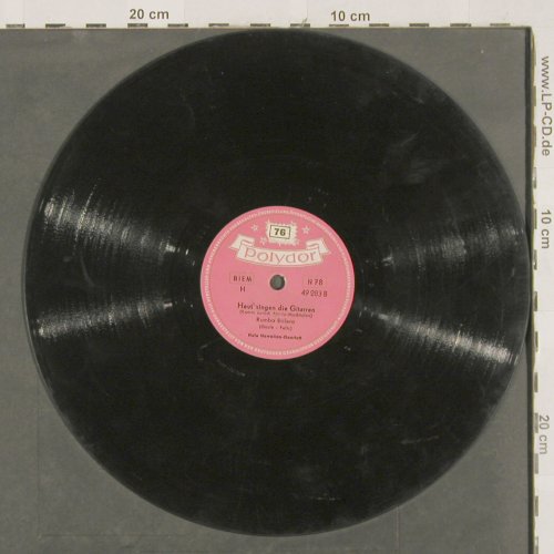 Hula Hawaiian Quartett: Jim,Jonny und Jonas, vg+/ NoCover, Polydor(49 283), D, 1954 - 25cm - N36 - 3,00 Euro