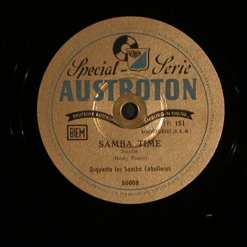 Orquesta los Samba Caballeros: Brazilian Chant / Samba Time, Austroton (50008), A Typ: 25cm Best.-Nr.: N385 Preis: 7,50 Euro