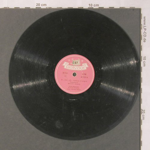 Barzizza,Pippo: Ci..Ciu..Ci..Cantava un usignol, Polydor (49 737), D, vg+ Typ: 25cm Best.-Nr.: N445 Preis: 3,00 Euro