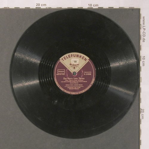 Karas,Anton: Das Harry Lime Thema, Telefunken (A 10 856), D Typ: 25cm Best.-Nr.: N448 Preis: 4,00 Euro